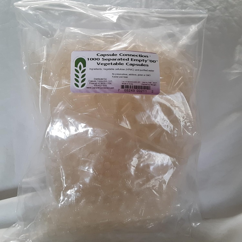 カプセルの関係1000は空の野菜カプセル、00"を大きさで分類します、ビーガン及び菜食主義者のresalable袋分けました