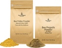 PURE ORIGINAL INGREDIENTS Bee Pollen Powder and Bee Propolis Powder Bundle, 1 lb Each, No Fillers, Lab Verified