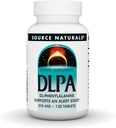 源のNaturals DLPA DL-Phenylalanine、サポート アラートの状態* - 375 mg -120のタブレット