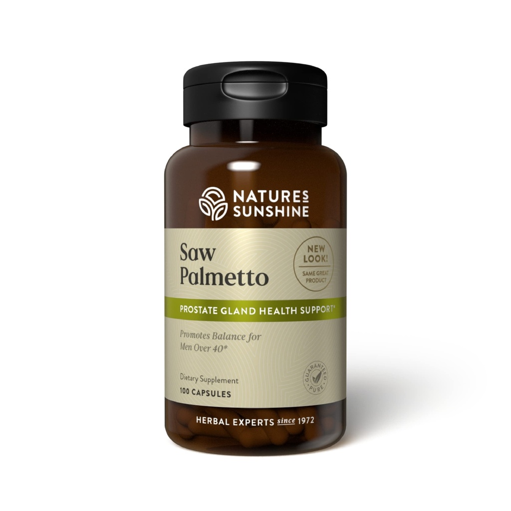 Nature's Sunshine Saw Palmetto, 100 カプセル, Kosher | 自然に前立腺の健康を改善し、大人の男性と女性のためのバランス ホルモンを助けます