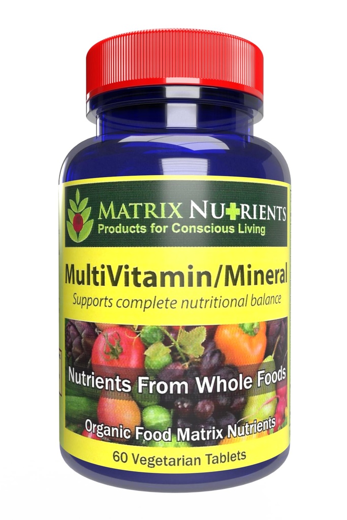 MULTIVITAMIN - ミネラル - 100% オーガニック、全食品、完全なマルチビタミン - 毎日の健康、ライフスタイル、その他に最適です:ビタミンA、ビタミンC、ビタミンD、ビタミンEと多く!ビーガンタブレット(60カラット)