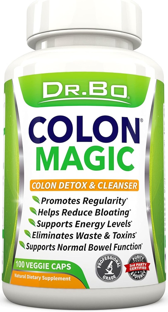 Colon Cleanse Detox Formula - Natural Bowel Cleanser Pills for Intestinal Bloating & Fast Digestive Cleansing - Daily Constipation Relief Supplement Gut, Belly, Stomach - Women Men Herbal Weight Flush