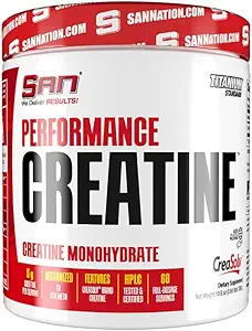 SAN Performance Creatine 600g – Supports Muscle Growth and Athletic Endurance, 120 Servings