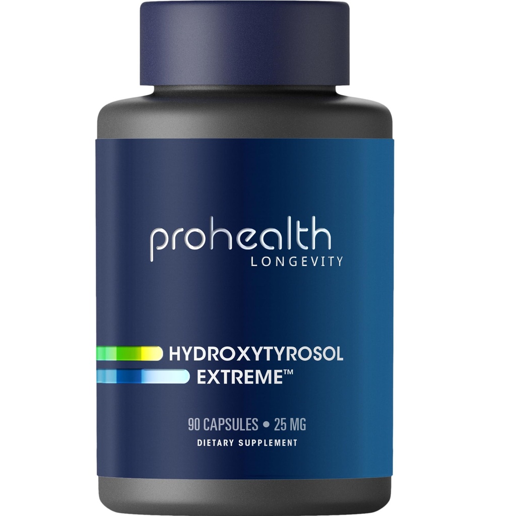 ProHealthのHydroxytyrosolの極端-Hydroxytyrosolの補足、オリーブ葉のエキス(Oliveの葉のエキスの有機性)(90のベジタリアンのカプセル)グルテンフリー、大豆は放します。