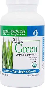 Alka•Greenは最高のプロセスアルカリを錠剤にします - 栄養素デンスデュース有機バリー草サプリメント - 酵素&アミノ酸の天然由来
