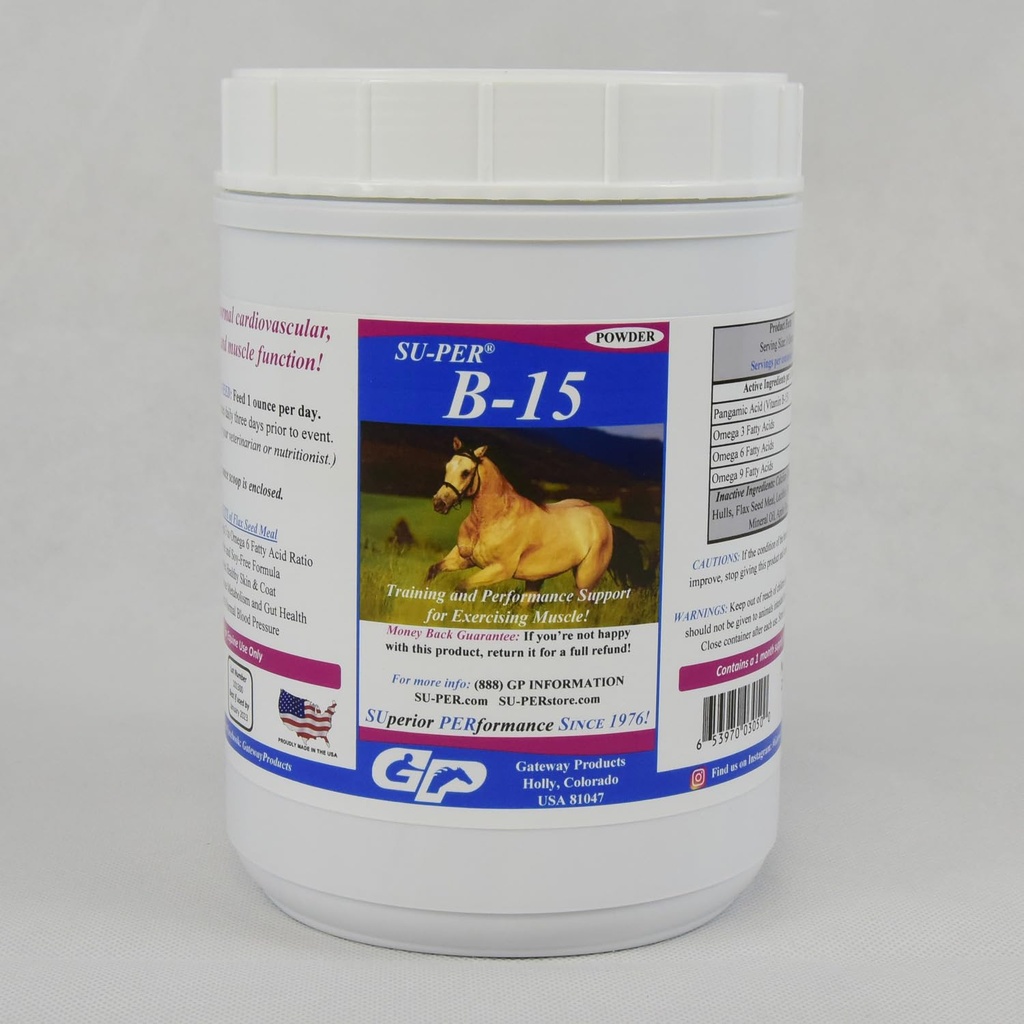 馬のためのSU-PER B-15ビタミンの補足-性能サポートのためのEquineのビタミンB-15の粉- 2.5ポンド、(2パック)