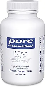 Pure Encapsulations BCAA Capsules | Hypoallergenic Supplement to Support Muscle Function During Exercise* | 90 Capsules