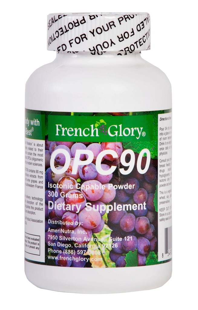 FrenchGlory OPC90: Isotonic OPCの酸化防止3か月の補足