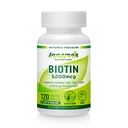 高効力ビオチン5000mcg - 髪、皮膚、爪の健康、120ベジギーカプセルをサポート