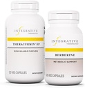 Berberine、60カプセル&Theracurmin HP、120カプセルと一体型治療バンドル - メタボリックサポートのためのBerberine* - 27倍のBioavailable*のTheracurminサプリメント