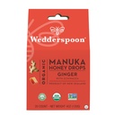 Wedderspoon Organic Manukaハニードロップ、ジンジャー&エキナセア、20カウント(パッケージ1) | 純正ニュージーランドハニー | ドライスロートに最適な治療法