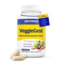 Enzymedica, VeggieGest, 消化器系酵素, 高繊維の食事からの時事的なガスとブロッキング救済をサポート, ビーガン&ベジタリアンダイエット, 消化の健康のための酵素ブレンド, 60 カウント