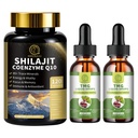 TMG (Trimethylglycine) の補足の液体の低下及び海苔が付いているShilajitのカプセル