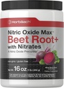 Horbaach Nitric Oxide Powder | 16 oz | Supplement for Men & Women | with Beet Root & Nitrates | Mixed Berry Flavor | Vegan, Non-GMO & Gluten Free