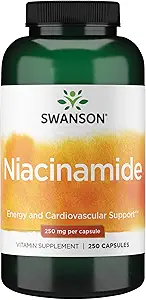 Swanson Niacinamide - 心の健康及びエネルギー サポートを促進するビタミンB3の補足 - 健康な共同機能を支えるかもしれない - (250のカプセル、250mgそれぞれ)