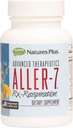 Natures Plus 高度な治療薬 Aller-7 Rx-Respiration - 60 ベジタリアンカプセル - 呼吸器ウェルネスをサポート -グルテンフリー - 30 サービング