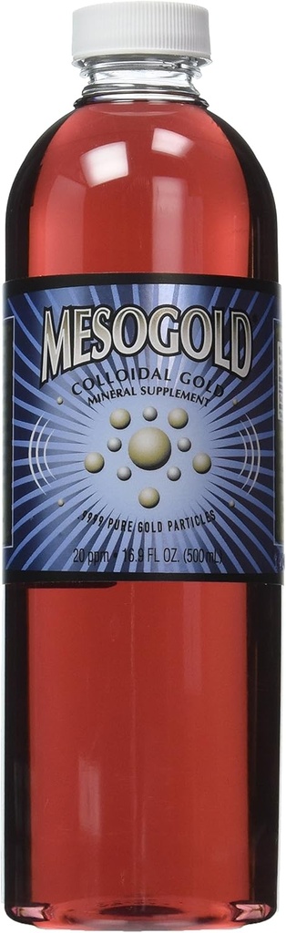 MesoGold ® 20 ppm Colloidal Gold 500 mL/16.9 Oz