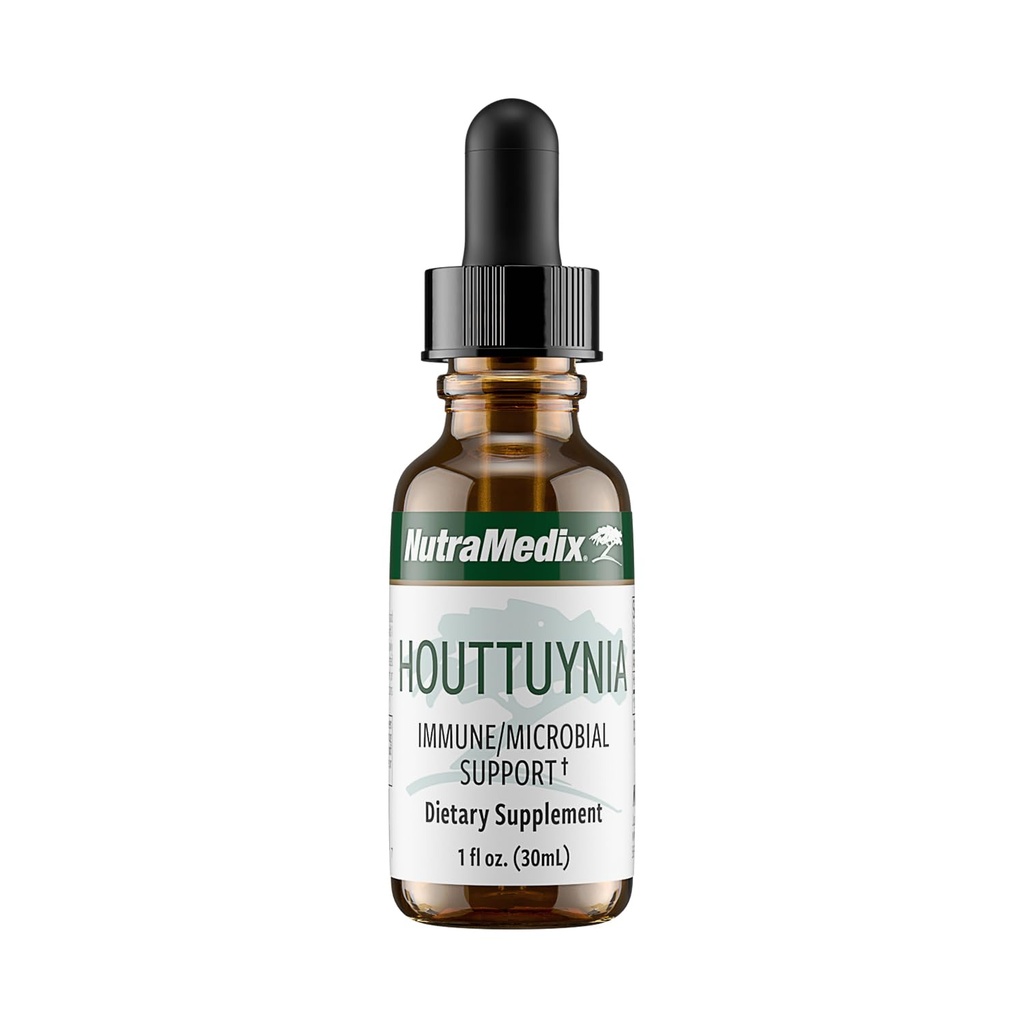 NutraMedix Houttuynia - Gastrointestinal、免疫システムおよび微生物サポートチンキ - Digestion、GIの健康及びボディDetoxの洗剤の助け-植物ベースの液体の低下(1 oz/30 ml)