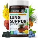 BIO KRAUTER Lung Detox Gummies - 60 ビーガン咀嚼 - Lung Cleanse Supplement w/Vitamin C & Mullein リーフブレンド - 呼吸サポート