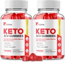 (2 パック) ライフタイム Keto プラス ACV グミー - 公式フォーミュラ, ビーガン, 非 GMO - ライフタイム Keto acc グミー, アップルサイダー Vinegar のライフタイム Keto グミー, ビタミン B12, ザクロジュース (120 ガミー)