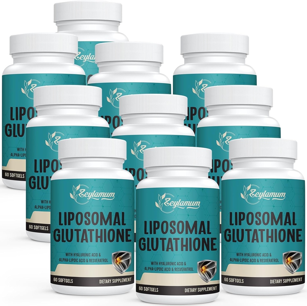 2400のMGのLiposomalのグルタチオンのSoftgels、最高の吸収、活動的な形態のL-グルタチオンによって減られる(GSH)、Hyaluronic酸、Resveratrol、Detox、頭脳、免疫システム、600のSoftgelsのためのマスターの酸化剤