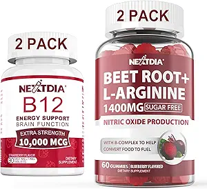 ビタミンB12のSublingual 10000のmcg+ ビートルートグミーズ