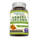 純粋なナチュラルズ サービングサプリメントあたりバイオペリン2250 mgのターメリッククルクミン | Veggie Capsules | Non-GMO | グルテンフリー | アメリカ製(1パック、180カウント)