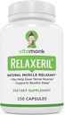VitaMonk RelaxerilTMオールナチュラルマッスルリラクサ - 筋肉リラクササプリメント - 完全な筋肉リラックスフォーミュラ