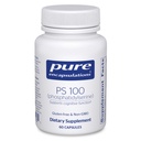 純粋なカプセル封入PS 100 | 脳および記憶のためのPhosphatidylserineのアミノ酸の補足* | 60のカプセル