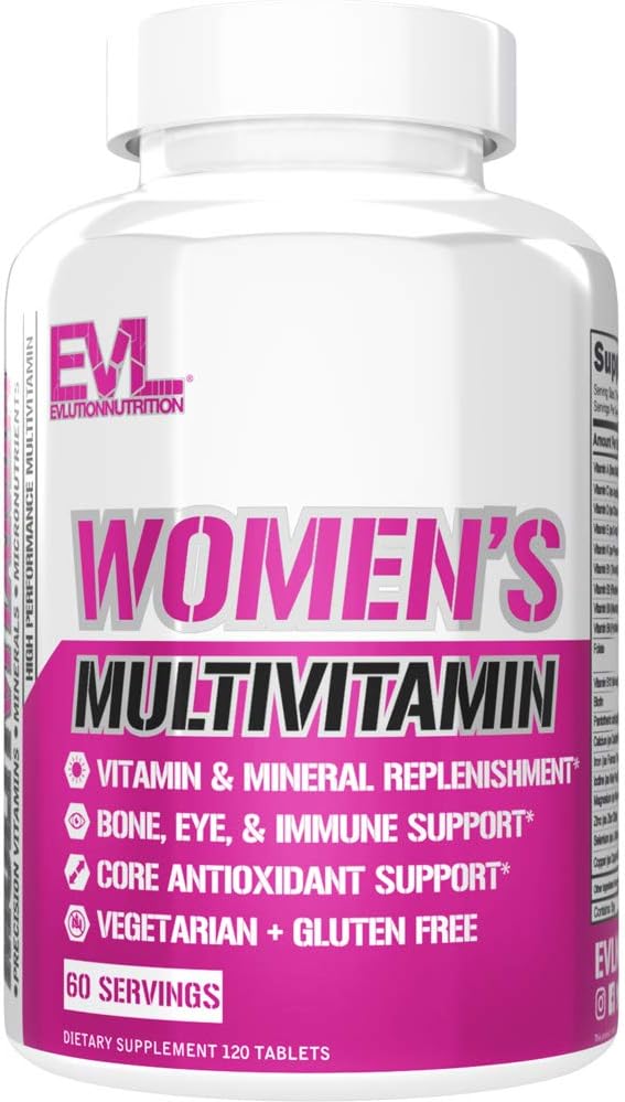 Evlutionの栄養物の女性のMultivitamin -完全なスペクトルのビタミン及び鉱物、免疫の健康、ビタミンC及びD、鉄、亜鉛、酸化防止剤及びBioflavonoids、皮、毛、骨、目の健康、120のタブレット、60日