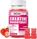 ElevateLife のクレアチンの Monohydrate 男性及び女性のための 5000mg、筋肉強さ、筋肉建築者、エネルギー ブースト、プレワークアウトの補足(90 の計算)のためのChewables のクレアチンの Monohydrate