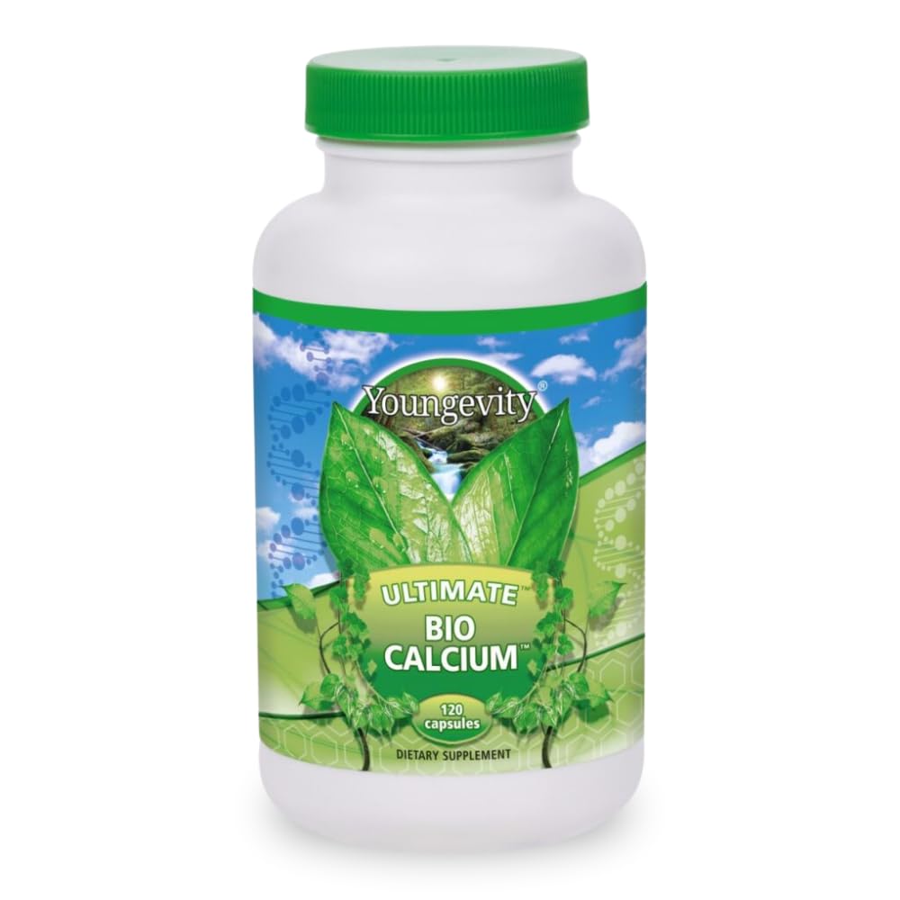 Youngevity Bio CalciumTM - バイオ利用できるChelatedのカルシウム+マグネシウム、亜鉛、銅、カリウム、ほう素-吸収性の骨サポート補足- (120のカプセル)