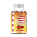 Vitamatic砂糖の自由なビタミンD3 2000 IU - 120のペクチンによって基づくガミー-偉大な好み-健康なボンズ、気分及び免疫システム機能-非GMO - 120のサービング