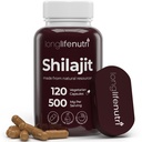 シラジットの純粋なヒマラヤのエキス500mg 15%のフルヴィック酸500mg - 120のベジタリアン カプセル、4か月の供給、Vitalityのための有機性補足及び米国で、グルテンフリー、非GMO