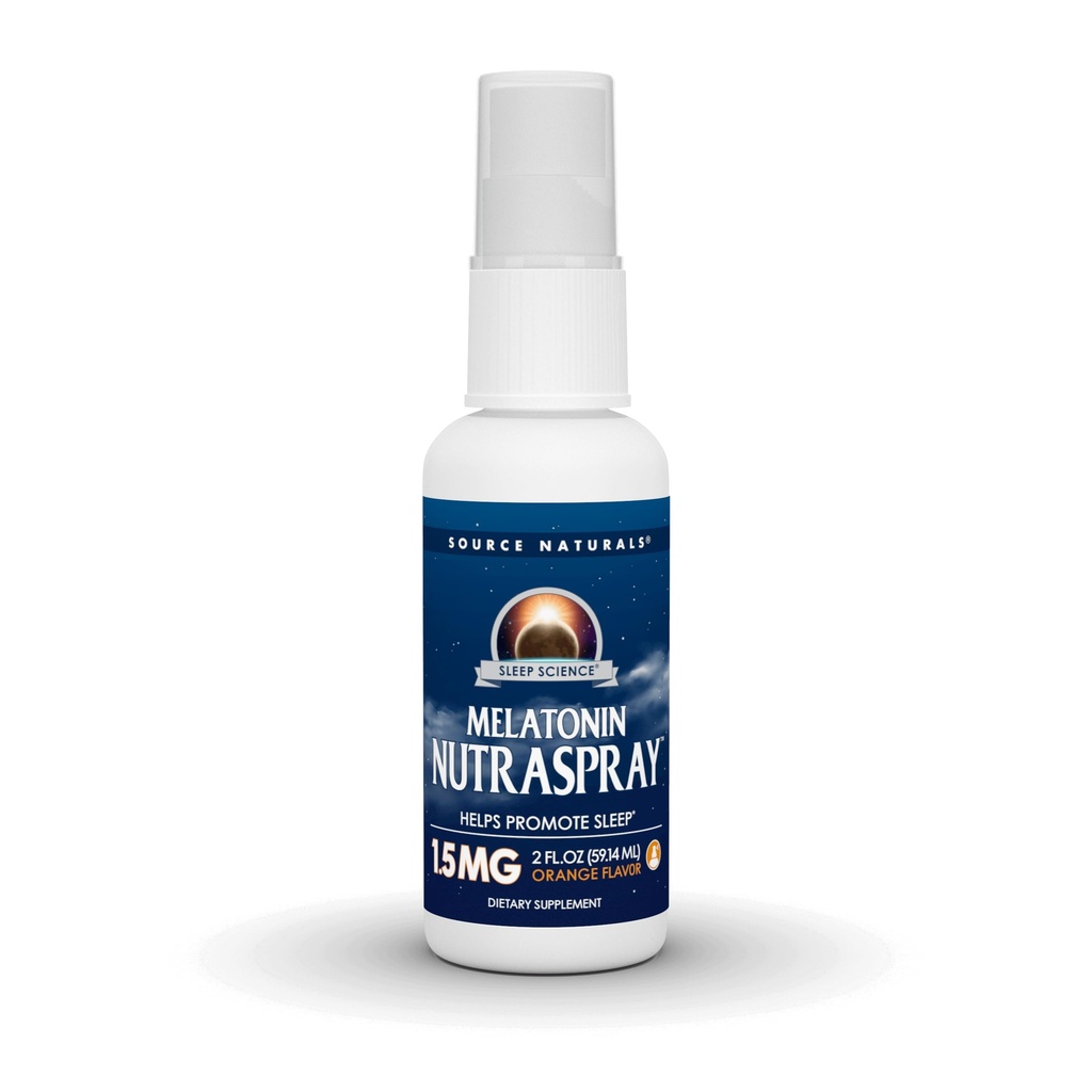 ソースナチュラルズ睡眠科学メラトニンNutraSpray -オレンジ味付け - 1.5 mg - 2液体oz