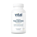 Vital Nutrients Ultra Pure® Fish Oil 800 Triglyceride Form | ハート・ブレイン・免疫健康※ | 持続可能 高EPA・DHAオメガ3脂肪酸 | レモン風味 | グルテン・乳製品・大豆フリー | 90 カウント