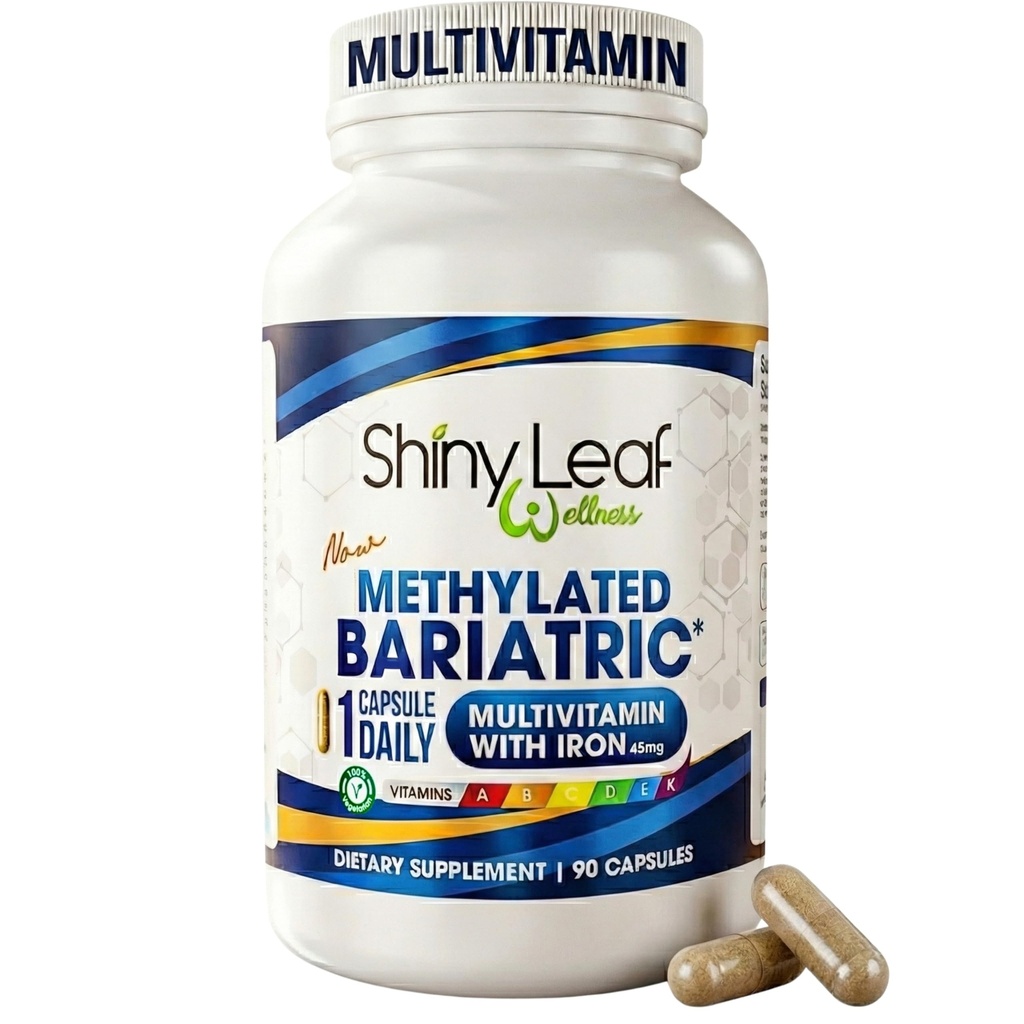 光沢のある葉の鉄が付いているBariatric Multivitamin - 胃のバイパス、袖のGastrectomy、Rux-en-Y、Duodenalスイッチ- 22のビタミン及び鉱物、ASMBSの迎合的な、ベジタリアン、米国、GMP、90 Ctで作られる。