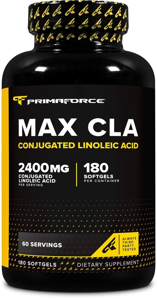 Primaforce CLA 2400 mg / サービング (180 ソフトゲル) - Max CLA - 男性と女性のために、非刺激、GMOフリー&グルテンフリー