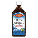 カールソン - MCT & Omega-3、1480 mg Omega-3s、9200 mg MCT、Keto-Friendly、カプリル酸、エネルギー生産、脂肪代謝、レモンライム、500 mL(16.9 Fl Oz)