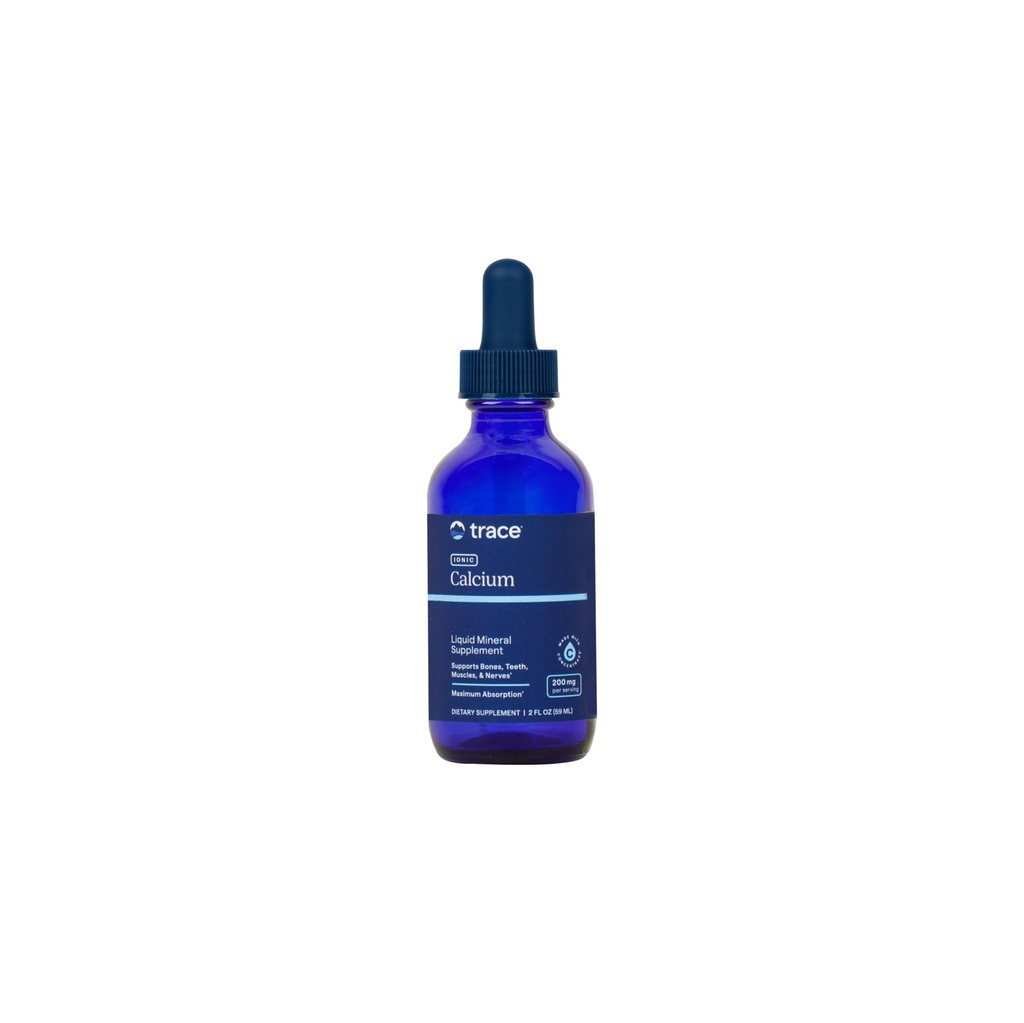 Trace Minerals Ionic Calcium - 骨の健康と強度をサポートするサプリメント - Aid Dental&Nerve Healthへのカルシウムサプリメント - サポートミネラル吸収&骨密度 - 2 fl oz(約 48 人前)