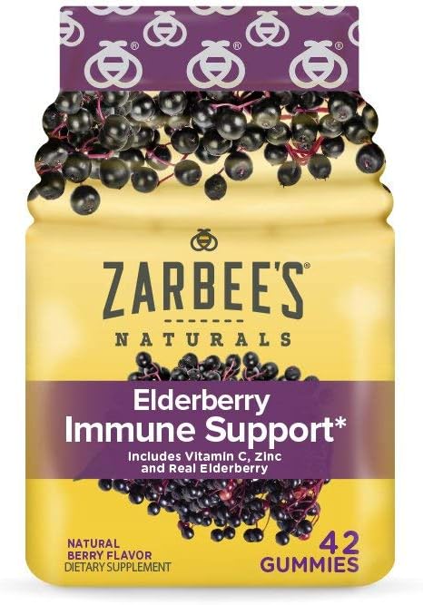 Zarbeeの大人のElderberryの免疫サポート ガミー、ベリー42ct