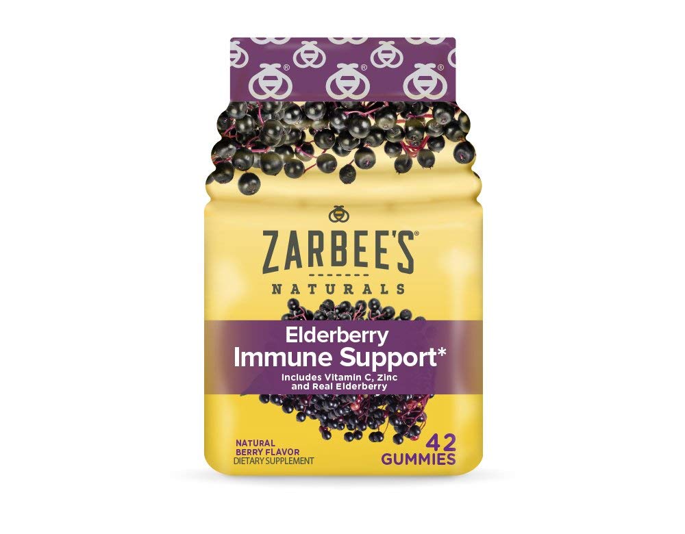 Zarbeeの大人のElderberryの免疫サポート ガミー、ベリー42ct