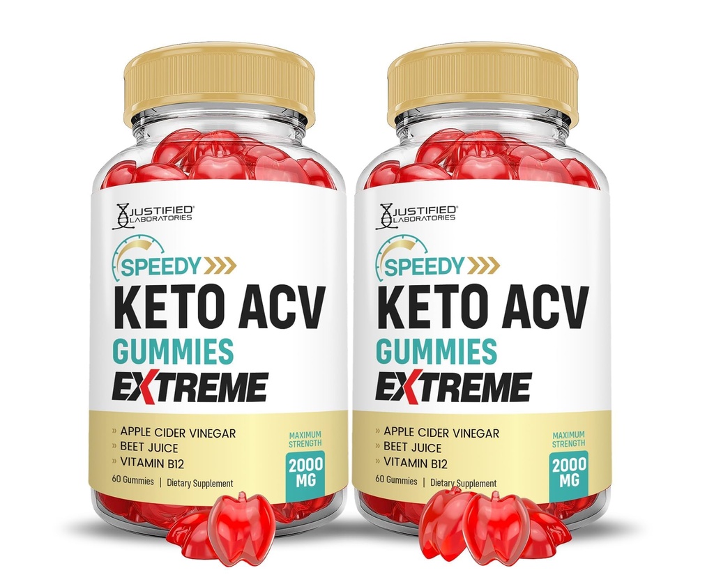 (2パック)スピーディーなKeto ACVグミーエクストリーム2000MGスピーディーなKetoグミーズ高度なフォーミュラApple Cider VinegarとPomegranateビートジュースパウダーB12ビーガン非GMO 60ガミー
