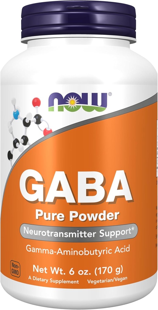NOW Foodsは、GABA(Gamma-Aminobutyric acid)粉末、Neurotransmitter Support*、6-Ounceを補います