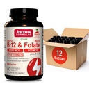 Jarrowの方式の超強さのメチルB-12 5000のmcg及びメチルは800 mcg + P-5-Pの細胞エネルギーMetabolismおよび心血管サポート、60のChewableタブレット、60の日の供給、12のパックのための補います