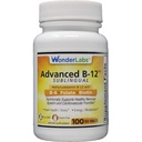 ワンダーラボラトリーズサブリンガルビタミンB12(1000mcg)、B6(5mg)、葉酸(400mcg)、バイオチン(25mcg) - メチルコバラミンビタミンB-12(100錠)で配合