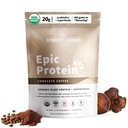 Sproutリビング, Epic Protein, 植物ベースのタンパク質 & スーパーフードパウダー, 完全なコーヒー | 20 グラム有機タンパク質パウダー, アダプトゲン, きのこ, ビーガン, 非GMO, グルテンフリー (1 ポンド, 12 サービング)