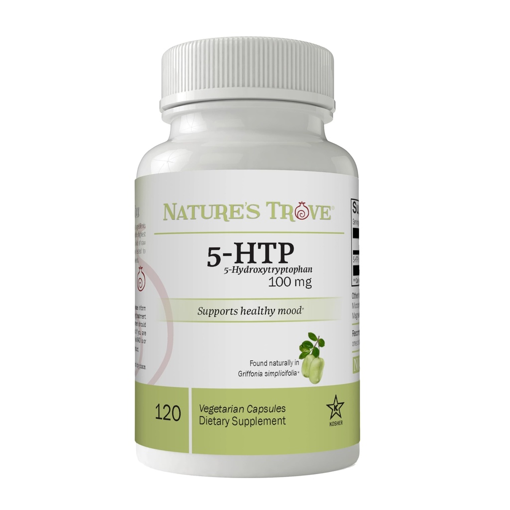 Nature's Trove 5-HTP 100mg 120 ベジタリアンカプセル