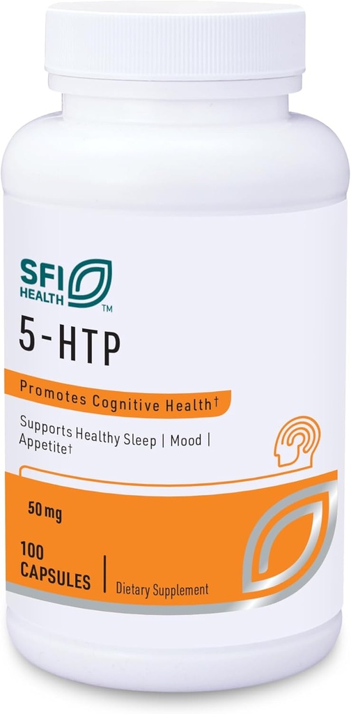 Klaire ラボ SFI 健康 5-HTP 50 mg - グルフィニア種子抽出物から Hypoallergenic 5-HTP - 気分を促進するためのHydroxytryptophan セラトニンサポートサプリメント (100 カプセル)