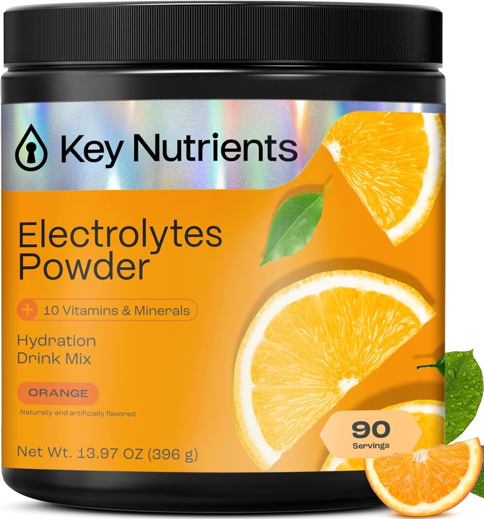 KEY NUTRIENTS Multivitamin 電解質粉末 無糖 - タンジーオレンジ電解質粉末 - 持久力とエネルギーサプリメント - 水素化粉末 - カロリー - 90 サービング - アメリカ製